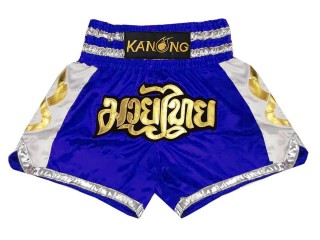 Kanong Muay Thai Shorts : KNS-141-Blue Kanong Muay Thai Shorts : KNS-141-Blue